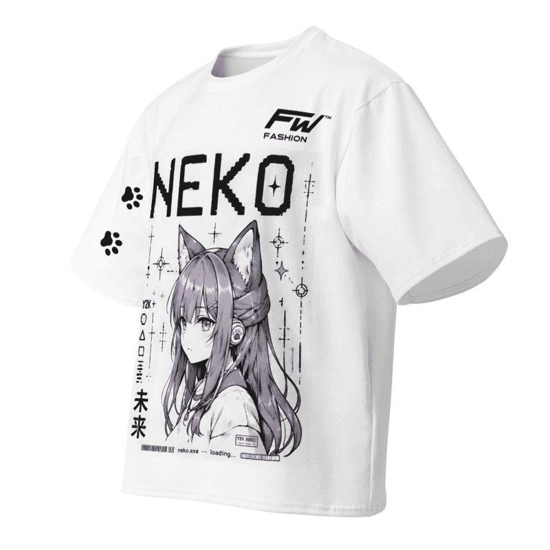 NEKO Y2K Oversized cotton t-shirt