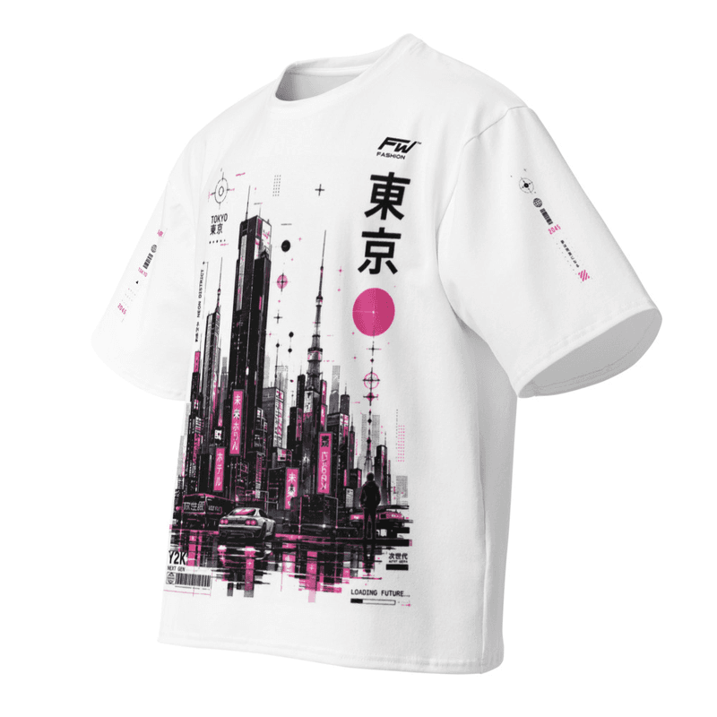 Neon Tokyo oversize cotton t-shirt
